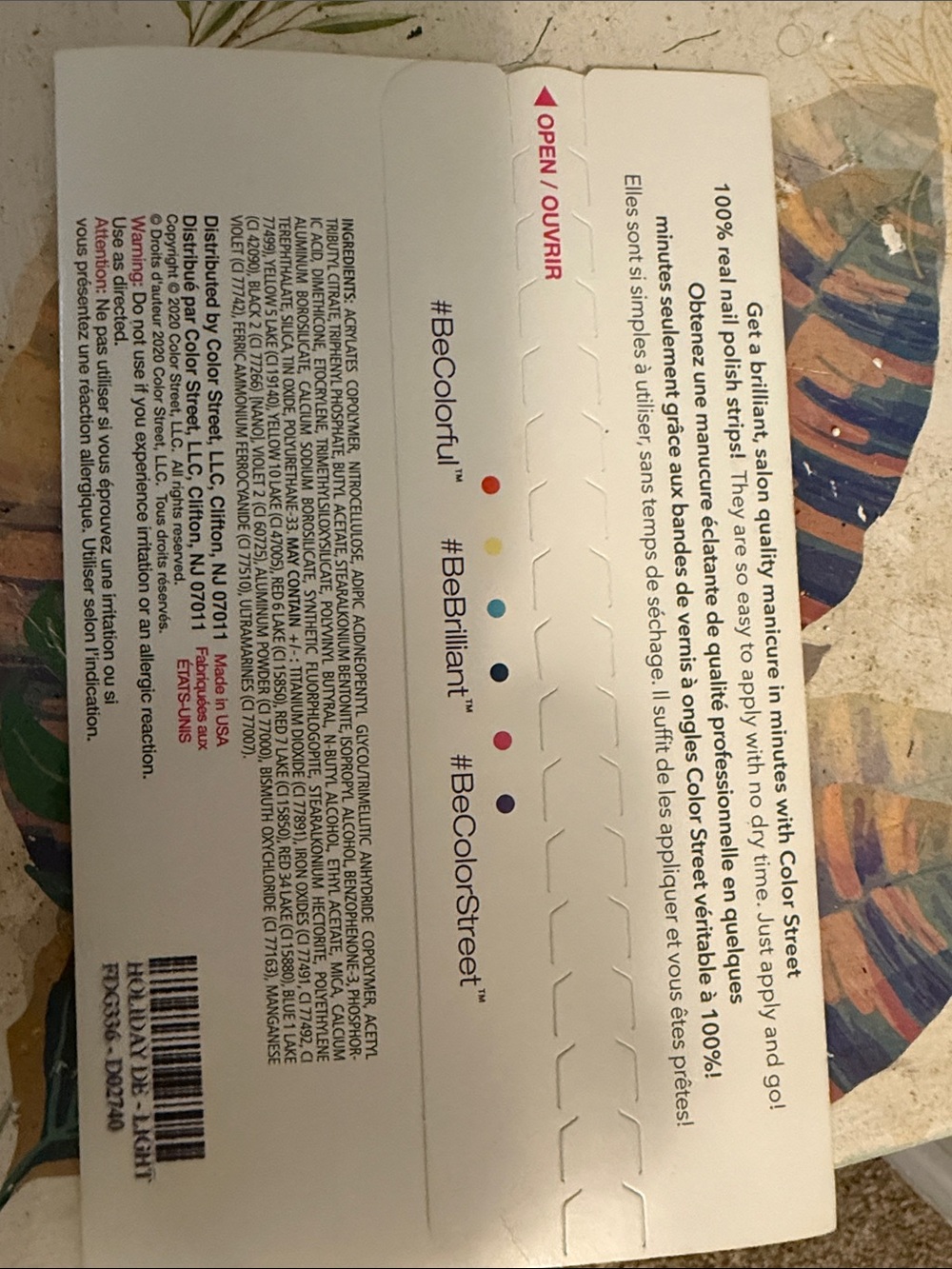 Color Street Nail Strips for Dawn — Red, Blue, Purple, Pink, Black, Gold